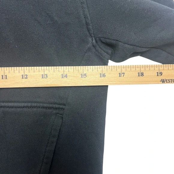 Nike Kids Solid Black Basic Hoodie Size Medium - Picture 4 of 7